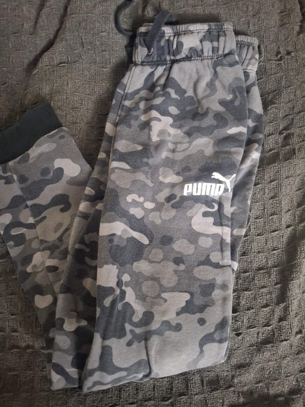 Puma Kids Gray Camo Sweat Joggers